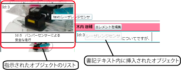 書記インタフェースでの入力支援と指示情報の記録